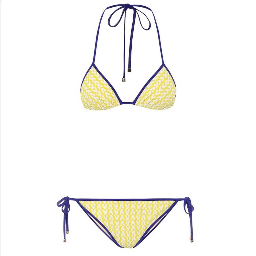 VALENTINO Exclusive to Mytheresa – Valentino printed triangle bikini